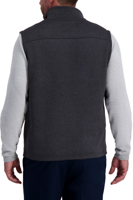 Bonded Fleece Sweater Vest,  Charcoal view# 2