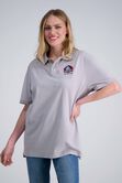 Pro Football Hall of Fame X Haggar - Vintage Wash Polo, Silver view# 2