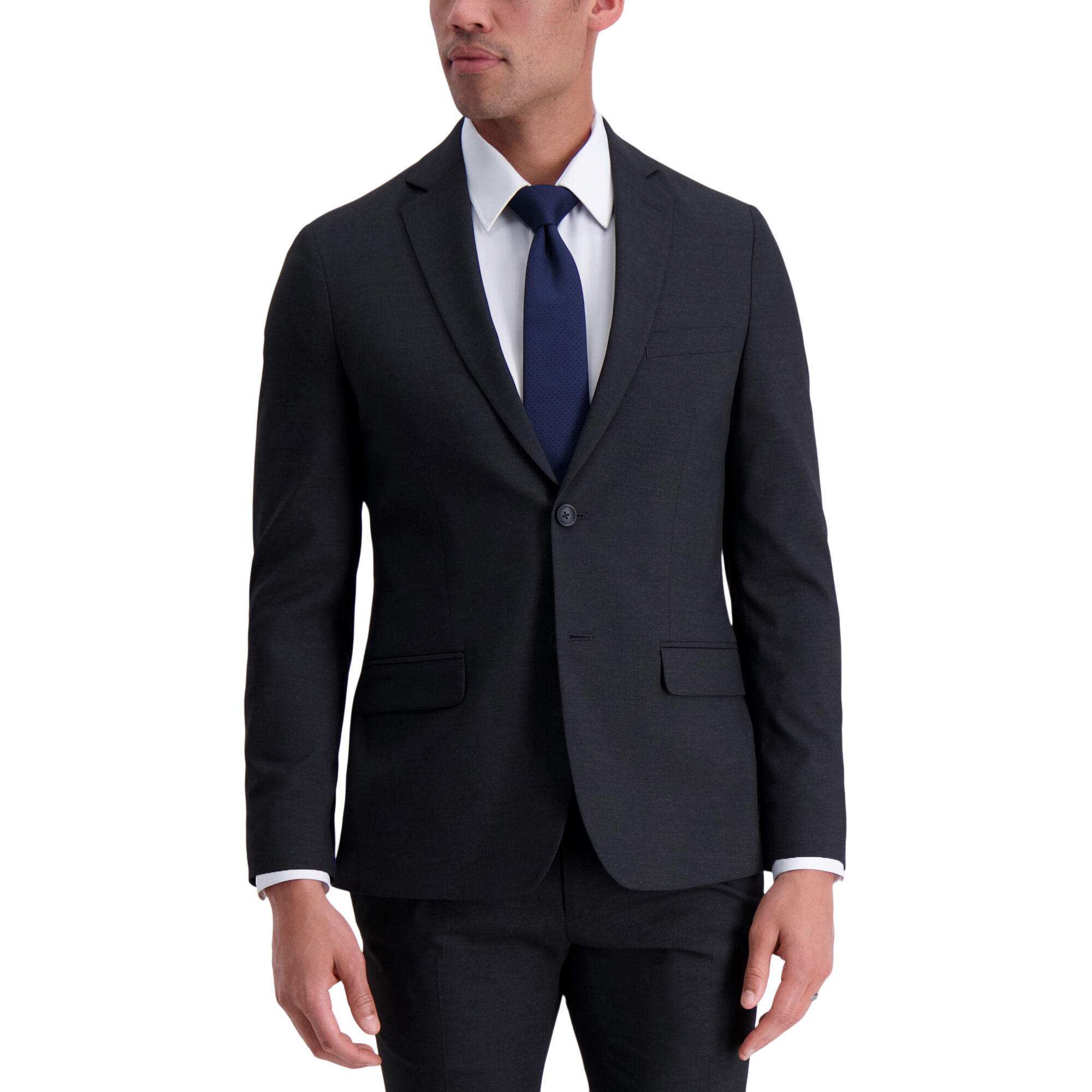 J.M. Haggar Ultra Slim Suit Jacket Charcoal Htr (HZ30965 Clothing Suits) photo