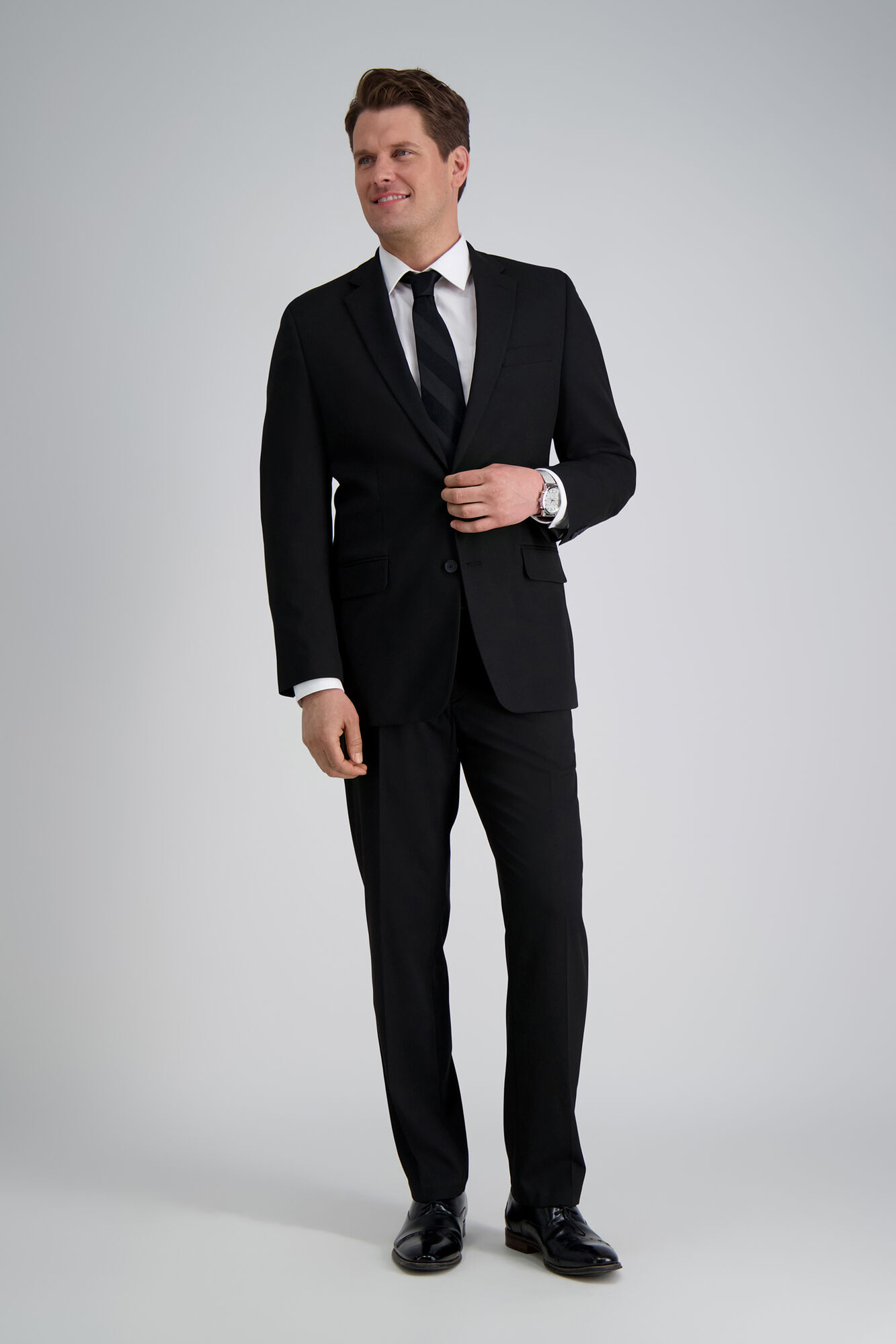J.M. Haggar Premium Stretch Suit Jacket Oatmeal (HZ80182 Clothing Suits) photo