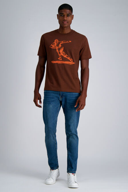 Pro Football Hall of Fame X Haggar - Vintage Player Graphic Tee,  Brown #369 view# 6