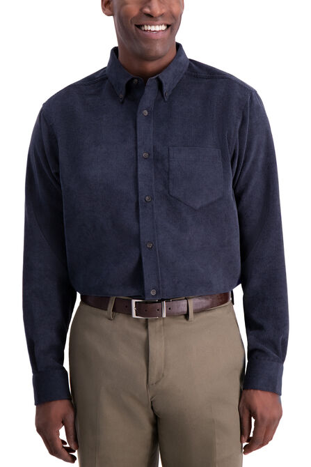 Corduroy Shirt, Navy view# 1