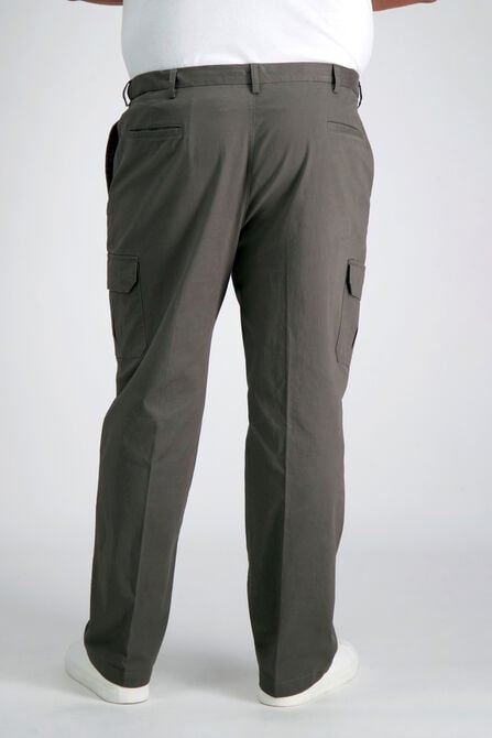 Big &amp; Tall Stretch Comfort Cargo Pant, Medium Grey view# 4