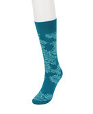 Palm Leaves Teal Socks, Turquoise view# 1