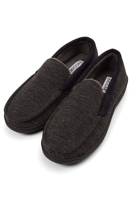 Textured Venetian Slippers, Graphite view# 2