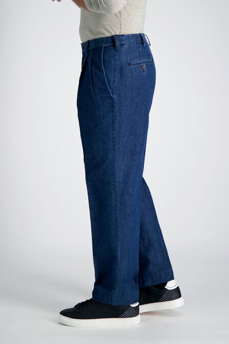 Stretch Denim Trouser, Medium Blue view# 3