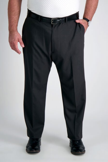 Big &amp; Tall Active Series&trade; Herringbone Suit Pant, Black / Charcoal view# 1