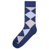 Basic Argyle Socks, Navy view# 1