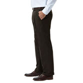 J.M. Haggar Premium Stretch Suit Pant - Pleated Front, Chocolate view# 2
