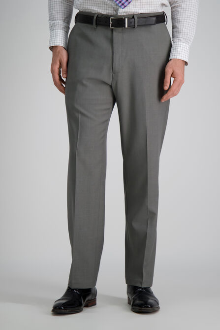 E-CLO&trade; Stria Dress Pant, Heather Grey view# 2