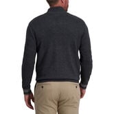 Full Zip Contrast Sweater, Iron Htr view# 2