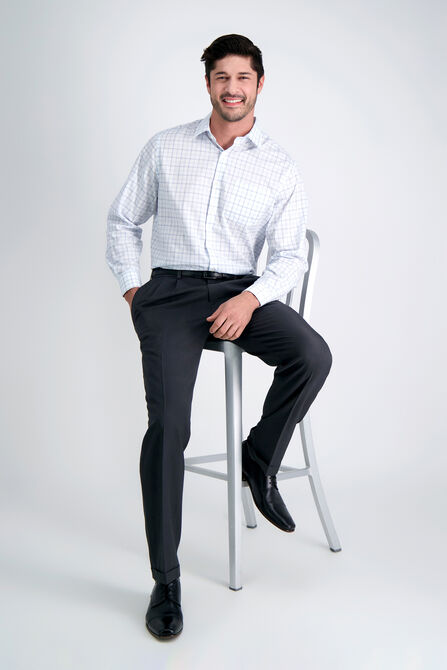 E-CLO&trade; Stria Dress Pant, Charcoal view# 5