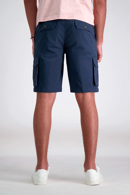 Stretch Cargo Short with Tech Pocket, Navy view# 4