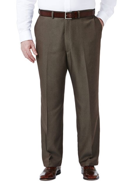 Big &amp; Tall Cool 18&reg; Heather Solid Pant, Heather Brown