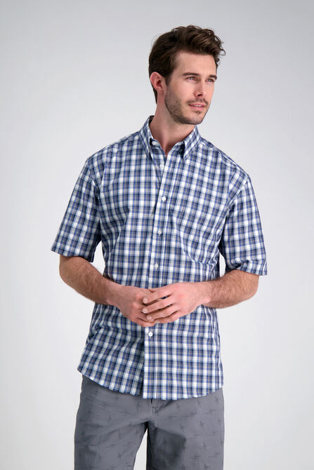 Life Khaki&trade; Plaid Shirt, DARK BLUE view# 1