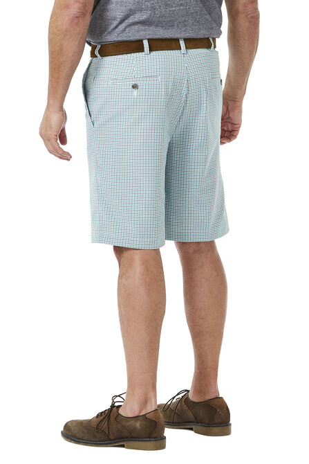 Seersucker Gingham Short, Turquoise view# 2