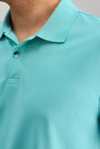 Short Sleeve Pique Polo, Teal view# 2