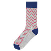 Chevron Socks, Graphite view# 1
