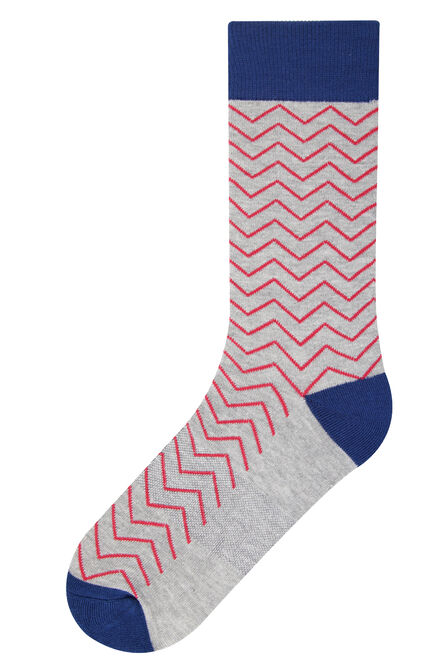 Chevron Socks, Graphite view# 1