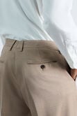 Premium Comfort Tonal Plaid Dress Pant, Taupe view# 5
