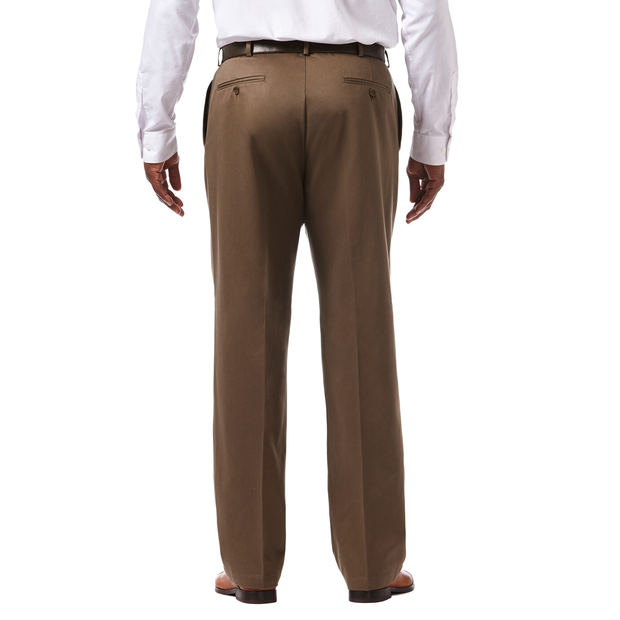 Work to Weekend Khaki Original Fit Pleated No Iron Haggar