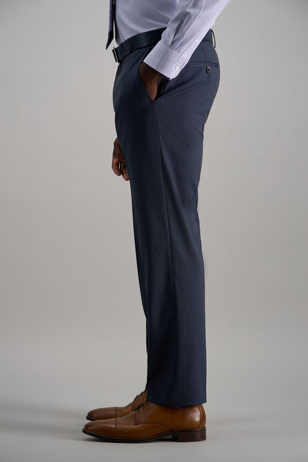 J.M. Haggar Windowpane Suit Pant, Blue Htr view# 5