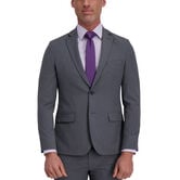 J.M. Haggar 4-Way Stretch Suit Jacket - Plain Weave, Heather Grey view# 1