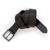 Casual Leather Reversible Belt, Brown/Black view# 1