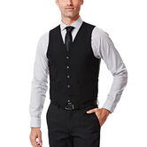 Plain Weave Suit Vest, Black view# 1