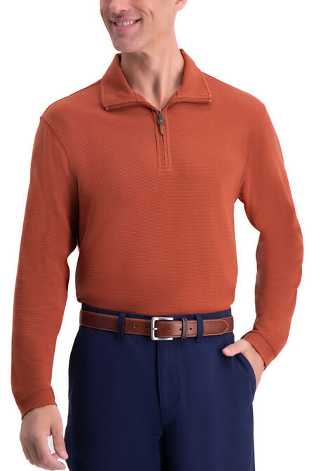 1/4 Zip Ribbed Sweater,  view# 3