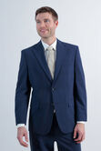 J.M. Haggar Prince of Wales Suit Jacket, Navy view# 2