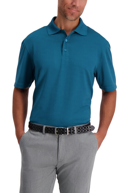 Texture Solid Polo,  Malachite view# 1