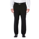 Big &amp; Tall E-CLO&trade; Stria Dress Pant, Black view# 1