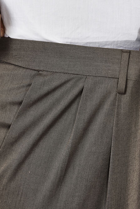 Big &amp; Tall Premium Stretch Dress Pant, Medium Brown view# 4