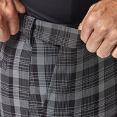 Cool 18&reg; Pro Pinstripe Plaid Short, Black view# 4