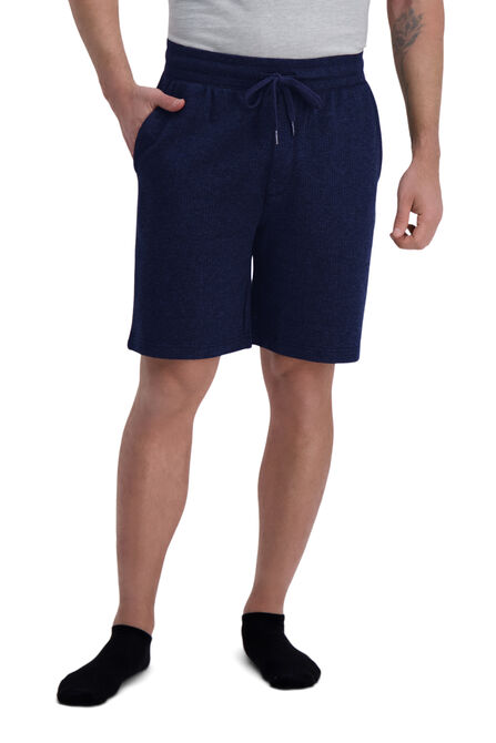 Textured Fleece Lounge Short , Indigo view# 1