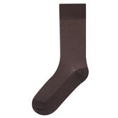 Small Dot Dress Socks, Bark view# 1