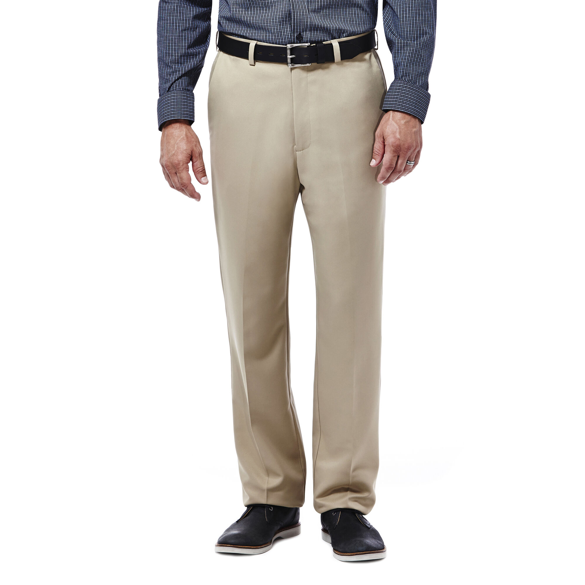 Haggar Cool 18 Pant British Khaki (41114529498 Clothing Pants) photo