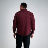 Big &amp; Tall Tuckless Gingham Shirt, Red view# 2