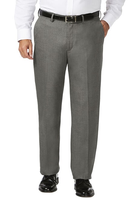 Big &amp; Tall J.M. Haggar Dress Pant - Sharkskin, Med Grey view# 1