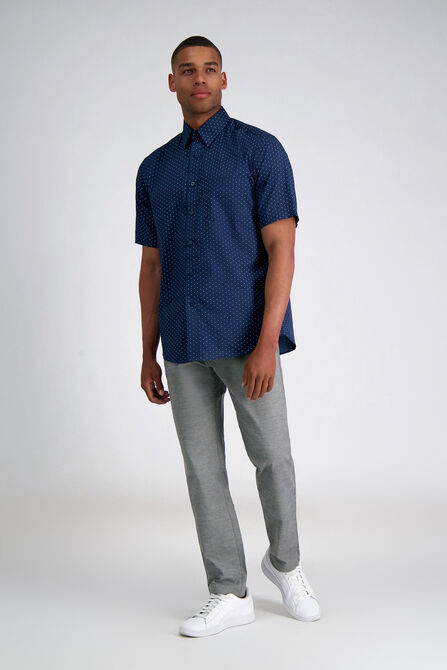 Urban Dot Button Down Shirt, Navy view# 3