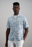 Short Sleeve Camp Shirt, BLUE view# 1