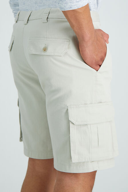Stretch Cargo Short with Tech Pocket, Putty view# 5