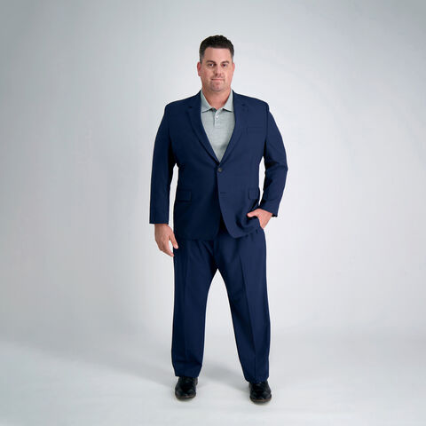 Big &amp; Tall J.M. Haggar 4-Way Stretch Suit Pant, BLUE