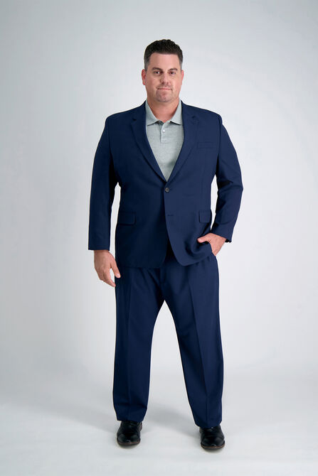 Big &amp; Tall J.M. Haggar 4-Way Stretch Suit Pant, BLUE view# 1