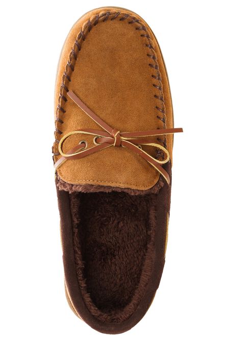 Genuine Suede Moccasin, Khaki view# 2