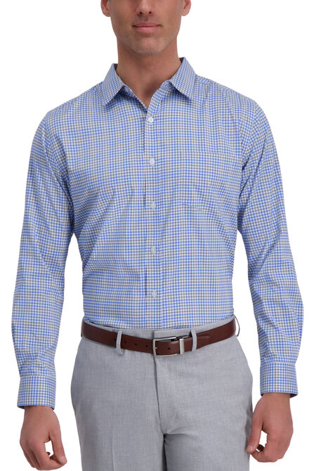 The Active Series&trade; Multicolored Plaid Casual Shirt, Grey view# 1