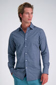 Cotton Dress Shirt - Navy Check, Navy view# 1