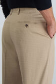 Premium Comfort Dress Pant - Checker Plaid, Khaki view# 6