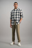 Long Sleeve Flannel Plaid Shirt,  view# 3